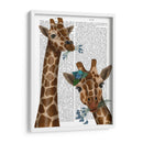 Masticar Dúo De Jirafa - Fab Funky | Cuadro decorativo de Canvas Lab