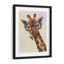 Jirafa Y Gafas De Flores 1 - Fab Funky | Cuadro decorativo de Canvas Lab