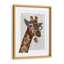 Gafas De Jirafa Y Flores 2 - Fab Funky | Cuadro decorativo de Canvas Lab