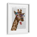Gafas De Jirafa Y Flores 2 - Fab Funky | Cuadro decorativo de Canvas Lab