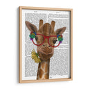 Jirafa Y Gafas De Flores 3 - Fab Funky | Cuadro decorativo de Canvas Lab