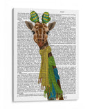 Jirafa Y Bufandas - Fab Funky | Cuadro decorativo de Canvas Lab