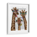 Jirafa Y Gafas De Flores, Trío - Fab Funky | Cuadro decorativo de Canvas Lab
