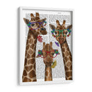 Jirafa Y Gafas De Flores, Trío - Fab Funky | Cuadro decorativo de Canvas Lab
