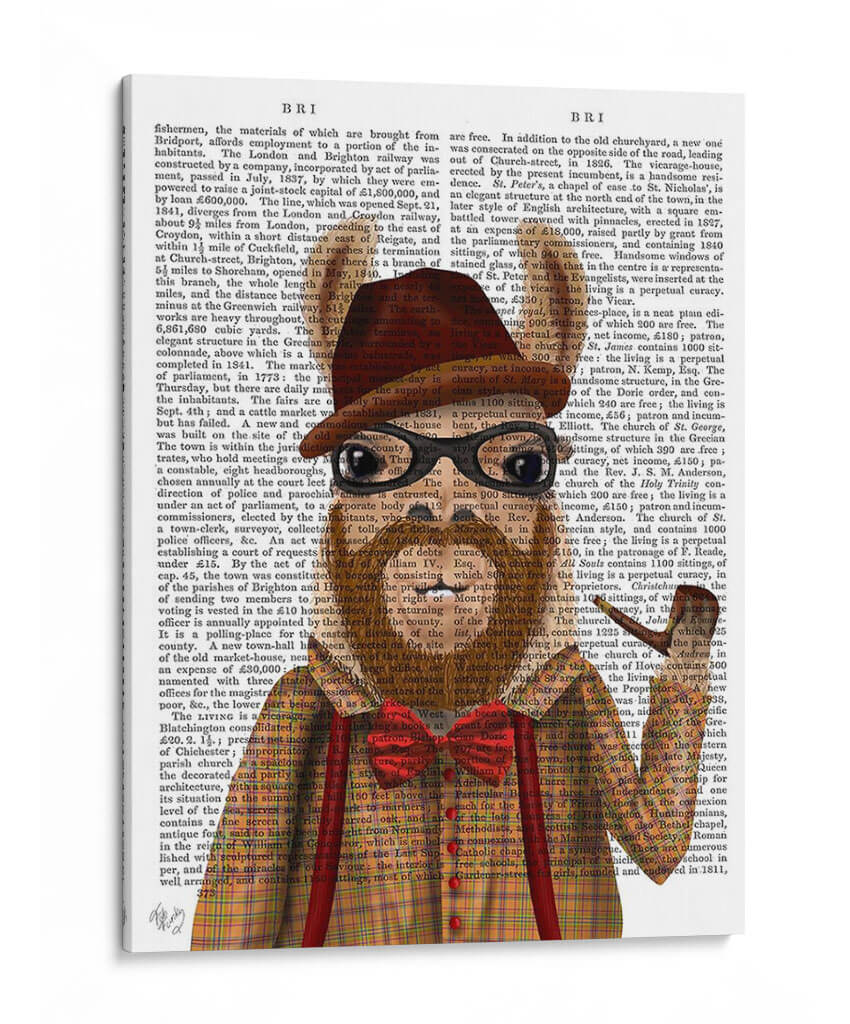 Llama Barbudo - Fab Funky | Cuadro decorativo de Canvas Lab