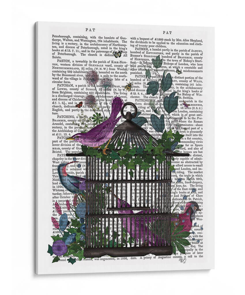 Flor Birdcage 2 - Fab Funky | Cuadro decorativo de Canvas Lab