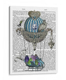 Búhos En Globo Trineo - Fab Funky | Cuadro decorativo de Canvas Lab