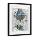 Búhos En Globo Trineo - Fab Funky | Cuadro decorativo de Canvas Lab
