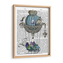 Búhos En Globo Trineo - Fab Funky | Cuadro decorativo de Canvas Lab