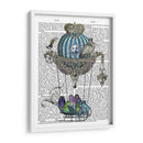 Búhos En Globo Trineo - Fab Funky | Cuadro decorativo de Canvas Lab