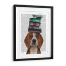 Beagle Y Libros - Fab Funky | Cuadro decorativo de Canvas Lab