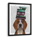 Beagle Y Libros - Fab Funky | Cuadro decorativo de Canvas Lab