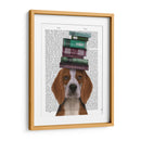 Beagle Y Libros - Fab Funky | Cuadro decorativo de Canvas Lab