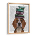 Beagle Y Libros - Fab Funky | Cuadro decorativo de Canvas Lab