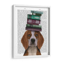 Beagle Y Libros - Fab Funky | Cuadro decorativo de Canvas Lab