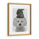 Bichon Frise Y Libros - Fab Funky | Cuadro decorativo de Canvas Lab