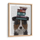 Border Collie, Tricolor Y Libros. - Fab Funky | Cuadro decorativo de Canvas Lab