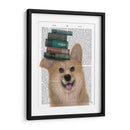 Corgi Y Libros - Fab Funky | Cuadro decorativo de Canvas Lab