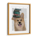 Corgi Y Libros - Fab Funky | Cuadro decorativo de Canvas Lab