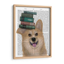 Corgi Y Libros - Fab Funky | Cuadro decorativo de Canvas Lab
