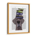 Gran Danés Y Libros - Fab Funky | Cuadro decorativo de Canvas Lab