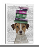Jack Russell Y Libros - Fab Funky | Cuadro decorativo de Canvas Lab
