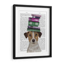 Jack Russell Y Libros - Fab Funky | Cuadro decorativo de Canvas Lab