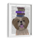 Shih Tsu Y Libros - Fab Funky | Cuadro decorativo de Canvas Lab