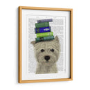Westie Y Libros - Fab Funky | Cuadro decorativo de Canvas Lab