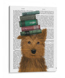 Yorkshire Terrier Y Libros - Fab Funky | Cuadro decorativo de Canvas Lab