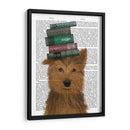 Yorkshire Terrier Y Libros - Fab Funky | Cuadro decorativo de Canvas Lab