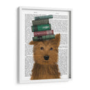Yorkshire Terrier Y Libros - Fab Funky | Cuadro decorativo de Canvas Lab
