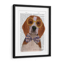 Beagle Con Gafas Y Pajarita. - Fab Funky | Cuadro decorativo de Canvas Lab