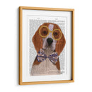 Beagle Con Gafas Y Pajarita. - Fab Funky | Cuadro decorativo de Canvas Lab