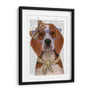 Beagle Con Gafas Y Bufanda. - Fab Funky | Cuadro decorativo de Canvas Lab