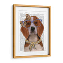 Beagle Con Gafas Y Bufanda. - Fab Funky | Cuadro decorativo de Canvas Lab