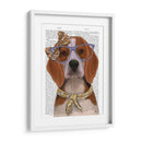 Beagle Con Gafas Y Bufanda. - Fab Funky | Cuadro decorativo de Canvas Lab