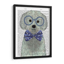 Bichon Frise Con Gafas Y Pajarita. - Fab Funky | Cuadro decorativo de Canvas Lab