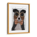 Border Collie, Tricolor, Con Gafas Y Pajarita. - Fab Funky | Cuadro decorativo de Canvas Lab