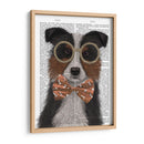 Border Collie, Tricolor, Con Gafas Y Pajarita. - Fab Funky | Cuadro decorativo de Canvas Lab