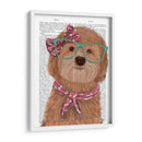 Cockerpoo, Albaricoque, Con Gafas Y Bufanda. - Fab Funky | Cuadro decorativo de Canvas Lab