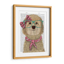 Cockerpoo, Rubia, Con Gafas Y Bufanda. - Fab Funky | Cuadro decorativo de Canvas Lab