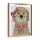 Cockerpoo, Rubia, Con Gafas Y Bufanda. - Fab Funky | Cuadro decorativo de Canvas Lab