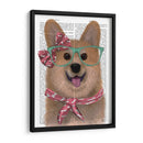 Corgi Con Gafas Y Bufanda. - Fab Funky | Cuadro decorativo de Canvas Lab
