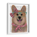Corgi Con Gafas Y Bufanda. - Fab Funky | Cuadro decorativo de Canvas Lab