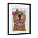 Golden Retriever, Gafas Y Bufanda - Fab Funky | Cuadro decorativo de Canvas Lab