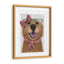 Golden Retriever, Gafas Y Bufanda - Fab Funky | Cuadro decorativo de Canvas Lab