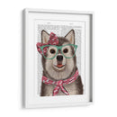 Husky Con Gafas Y Bufanda - Fab Funky | Cuadro decorativo de Canvas Lab