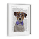Jack Russell Con Gafas Y Pajarita. - Fab Funky | Cuadro decorativo de Canvas Lab
