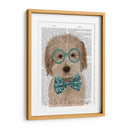 Labradoodle, Crema, Con Gafas Y Pajarita - Fab Funky | Cuadro decorativo de Canvas Lab